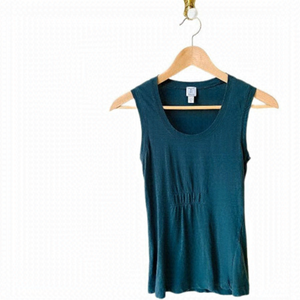 𝅺tristan Forest Green Tank Top
